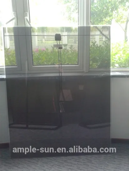 transparent colorful high efficiency amorphous silicon thin film solar module