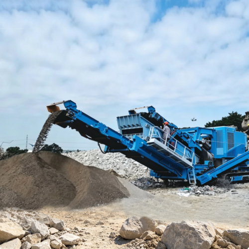 Мобильная дробильно-сортировочная установка на гусеничном ходу