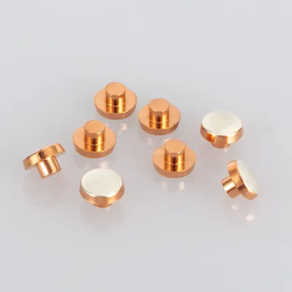 Silver Electrical Contact Stamping Welding Parts for Industrial Appliances