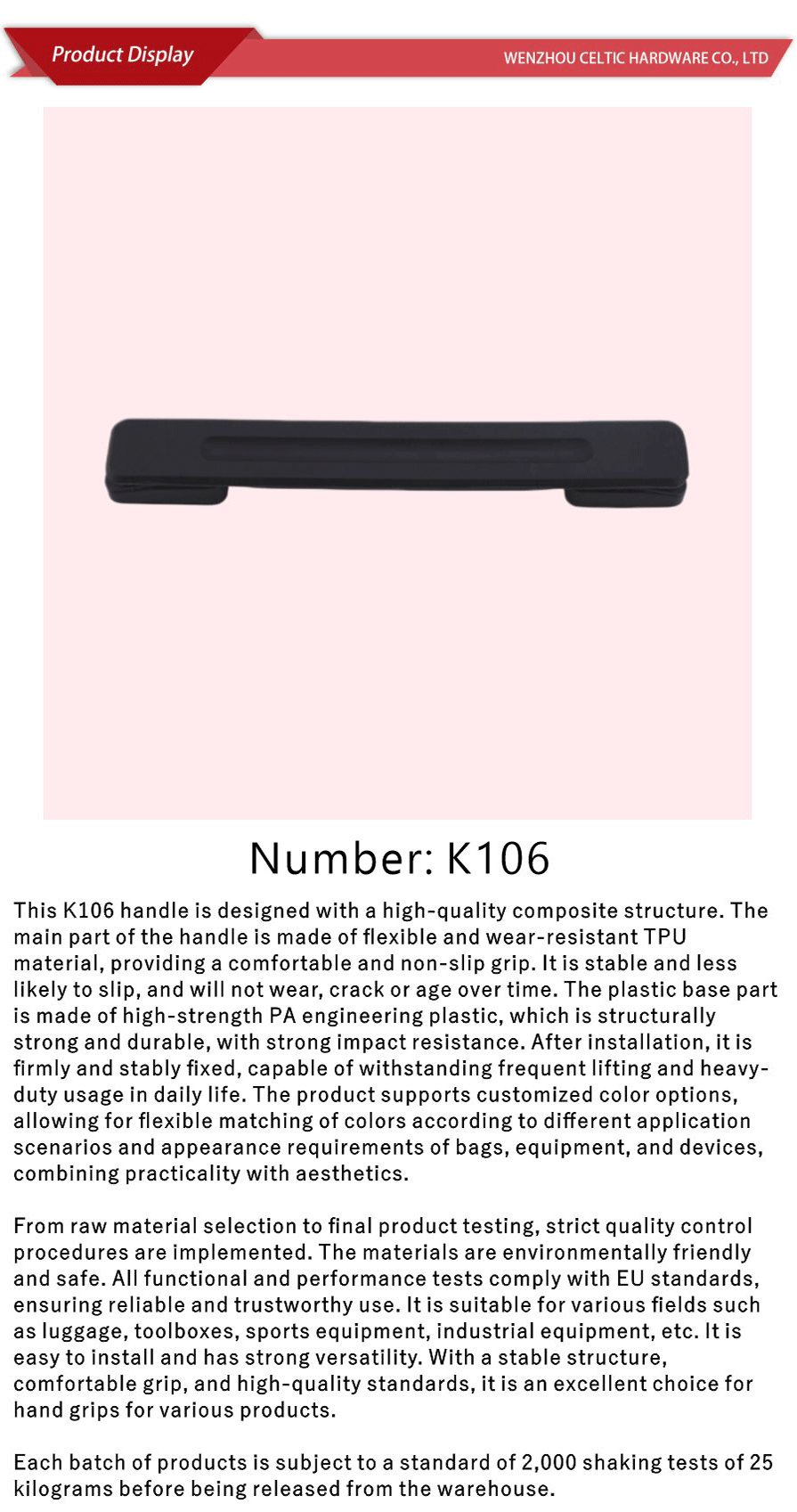 Anti Slip Luggage Handle