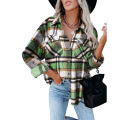 women's plaid shirt casual shirt