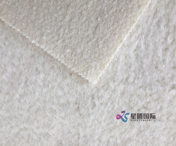 Super Soft White Alpaca Fabric For Garment