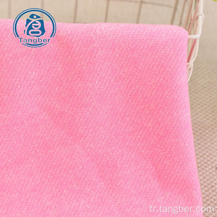 Kumaş için örme polyester pamuk fransız havlu kumaş