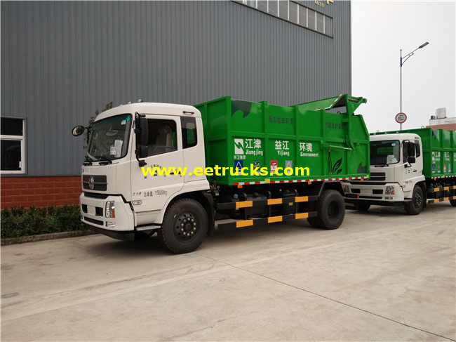 Dongfeng 8Ton Docking Refuse Collector Trucks