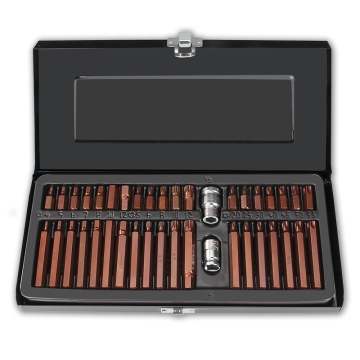 Cost-Effective 40PCS Drill Bit Set with Black Iron Box for Automotive Repair