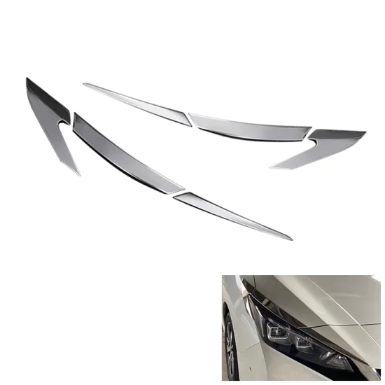 6 Piece Car Front Headlight Frame Cover Trim for Nissan Leaf Ze1 - Exterior Parts