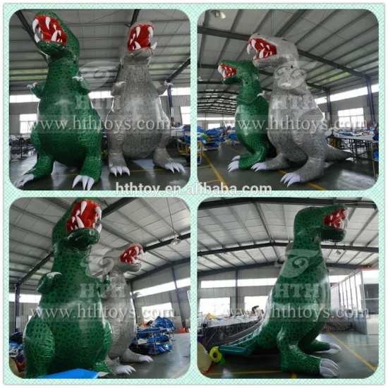 Dinosaur themed inflatable advertising for party events