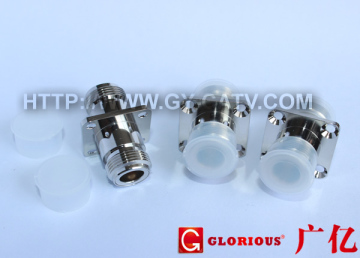 N Connector Straight Female to Female Flange