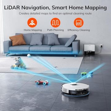 Smart Robot Vacuum and Mop for Home Cleaning