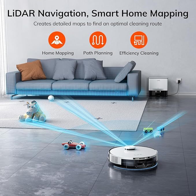 Smart Robot Vacuum and Mop for Home Cleaning