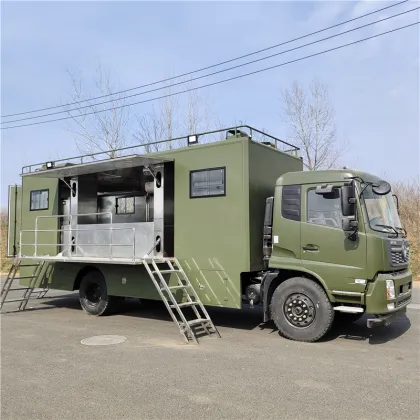 Mobile kitchen car of banquet manor