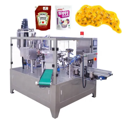Heinz Sauce Rotary Packing Machine for Irregular Shaped Pouches