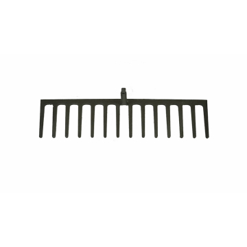 High Quality Carbon Steel Push Rake with 16 Teeth for Gardens and Lawns