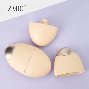 Custom Portable Nude PP Silver Egg Shape Empty Sunscreen Tube