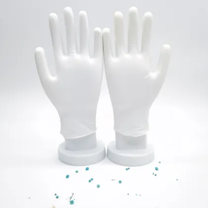 Disposable Nitrile Gloves Black White Medical Nitrile Gloves