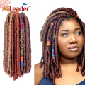 Color Line Faux Locs Ombre Crochet Trança Cabelo