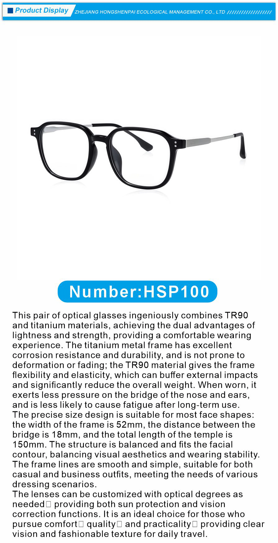 TR90 Titanium Light Weight Glasses