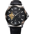 Relógio Custom Customized Watch de aço inoxidável de couro genuíno