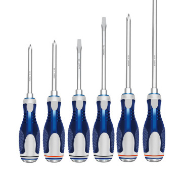 Magnetic TPR Handle Heavy Duty CRV Screwdriver with Magnetic Tips