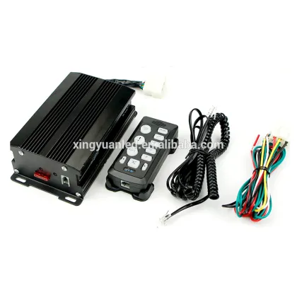 Aux Hi-Lo Wail Yelp Traffic Alarm Buzzer 12V 24V 200W 300W 9 Tone Remote Control Wireless Siren 400W