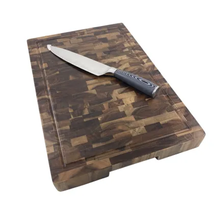 Acacia Wooden Cutting Board - Quality Design Walnut Olive Butcher Block Kitchen