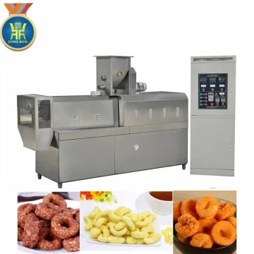 twin screw extruder food snacks machine slanty snacks making machine