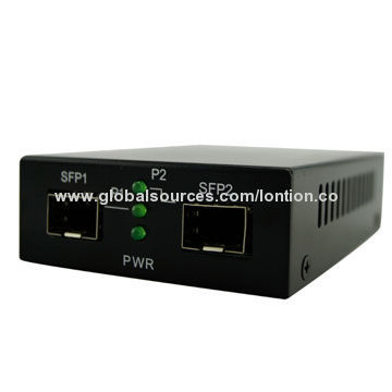 Ethernet to Fiber SFP Media Converter with Power Adapter