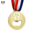 Custom design beer bottle opener medals