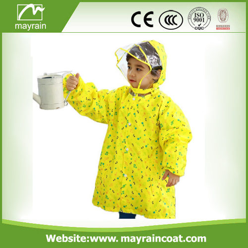 Coloful Polyester Child Raincoat