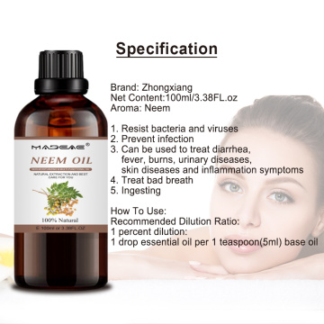 Best Selling pure Natural Good Neem oil Treat bad breath