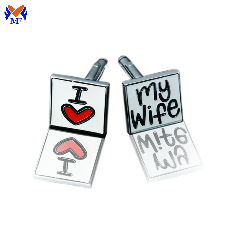 High quality base metal cufflink gift set