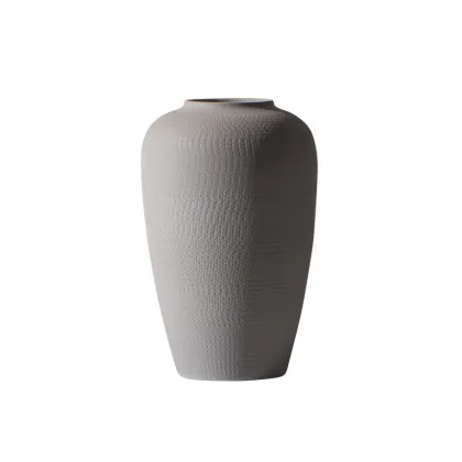 Wholesale simple gray Porcelain Vase vases for home decor vase ceramic