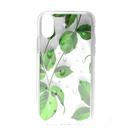 Green Leaves Water Drop Imd IphoneX Case