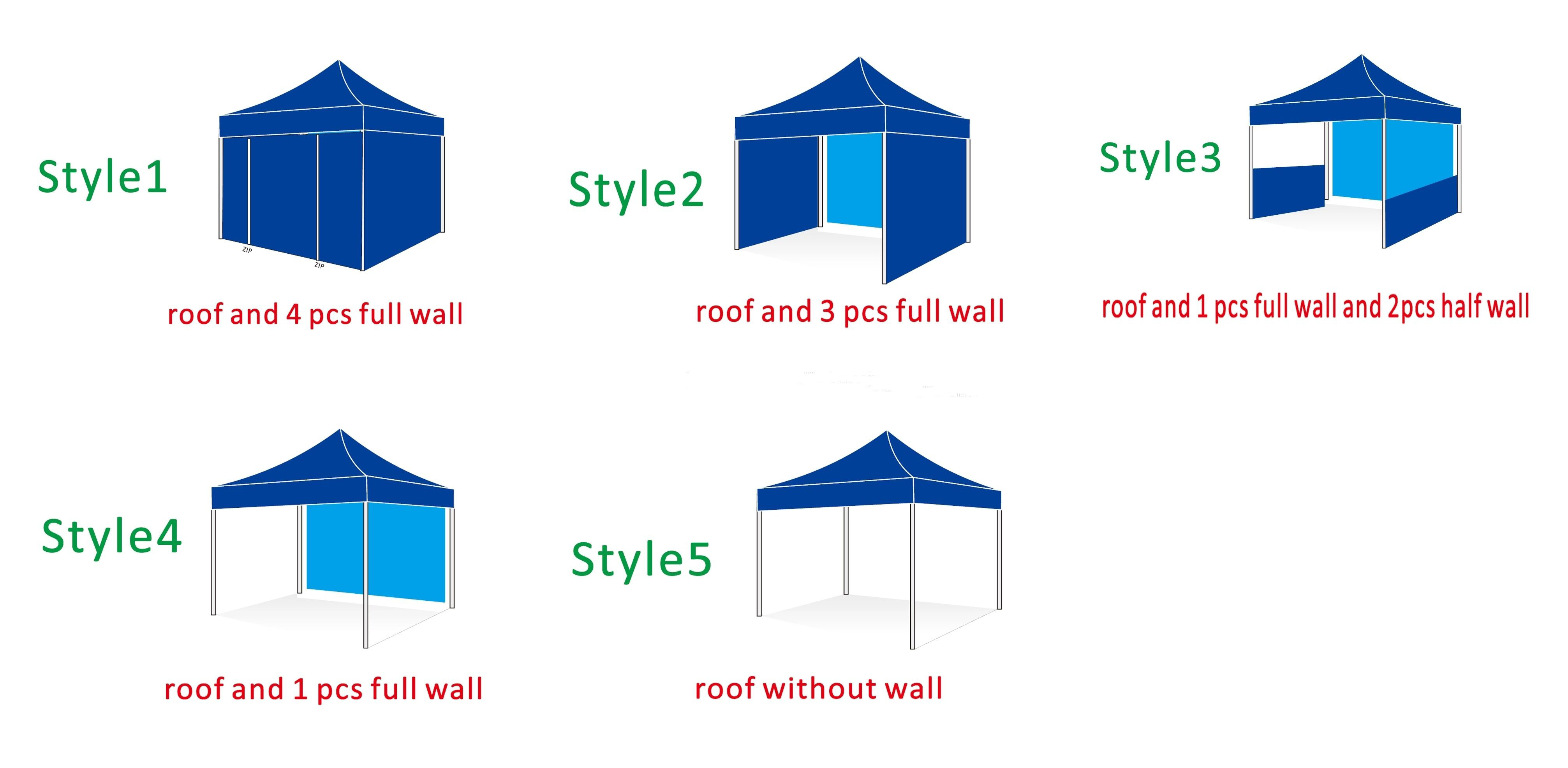 Style Of Custom Printed Tents