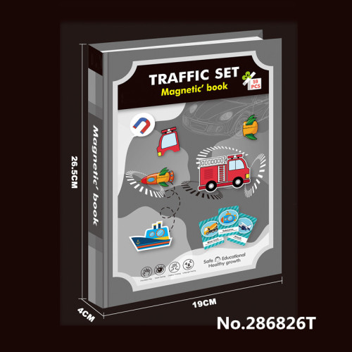Magnetic Puzzle Traffic Facilities Toys for Kids