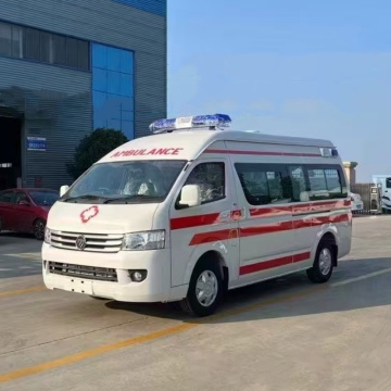Ambulancia del paciente con combustible diesel