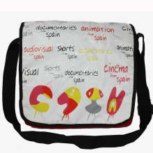 Student Messenger bag with watertight PVC lid