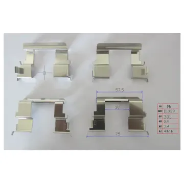 Stainless Steel Brake Caliper Clip for Toyota Brake Pad Clips