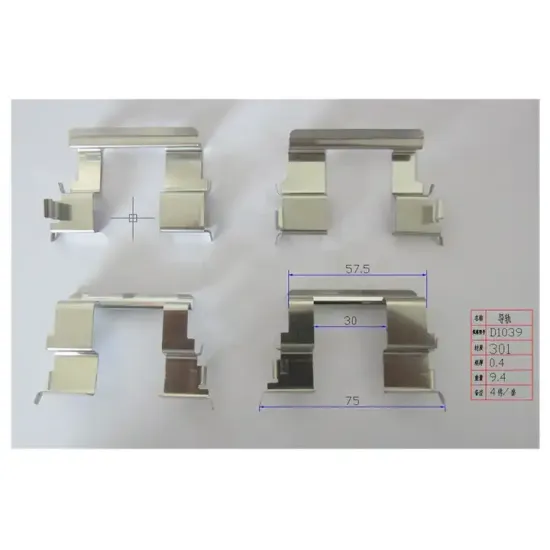 Stainless Steel Brake Caliper Clip for Toyota Brake Pad Clips