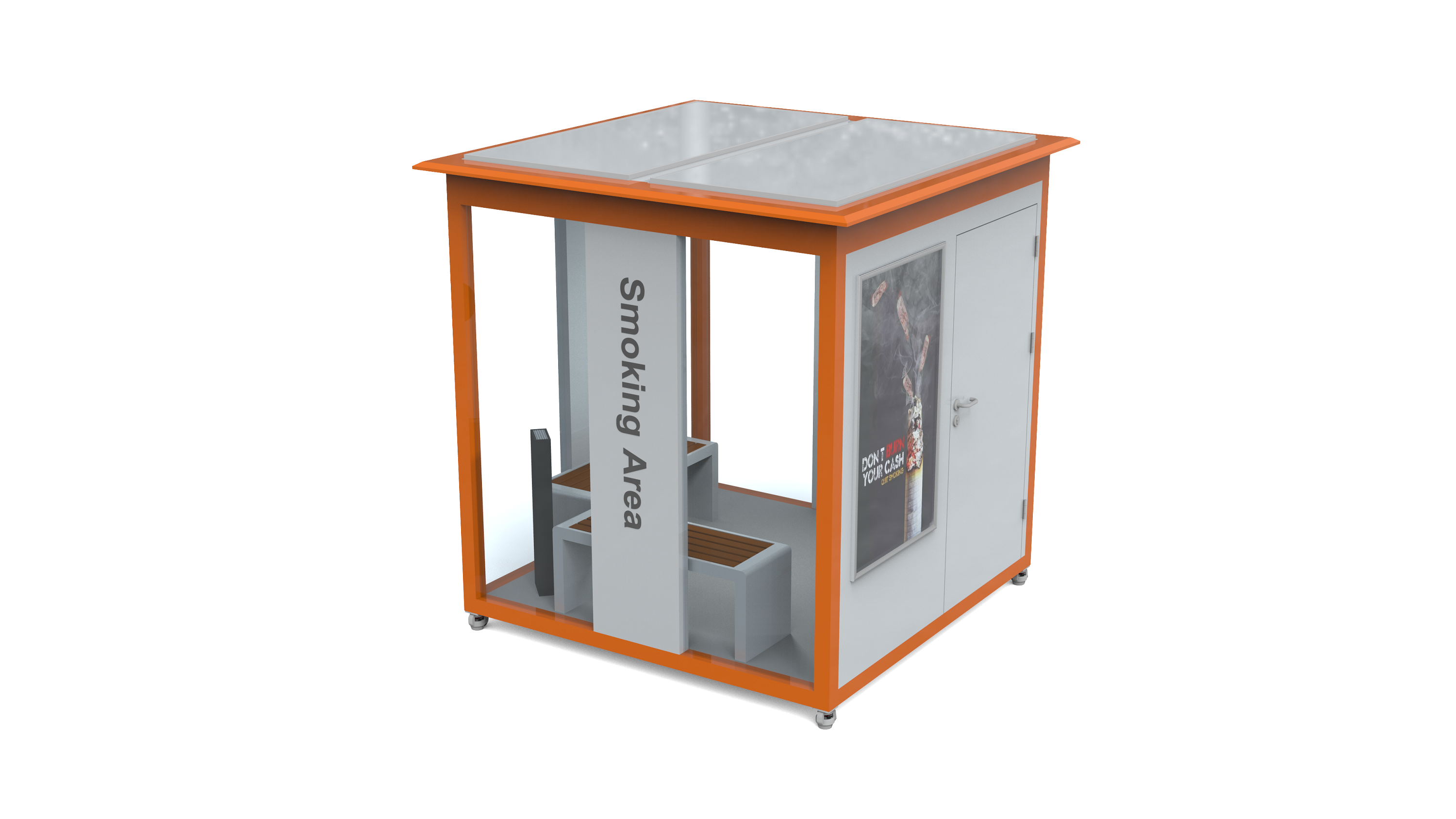 Customizable Modular Mobile Smoking Shelter