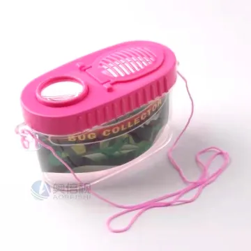 Portable Outdoor Insect Trap: Touch-Free Feeding & Observation Cage with Magnifiers