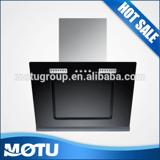 Black kitchen appliance range hood with new fashionable design