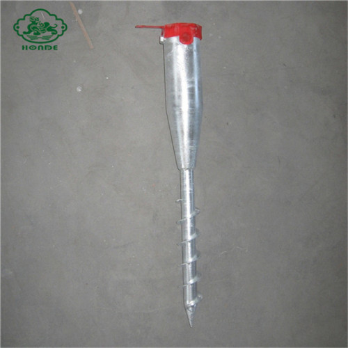 Galvanized Ground Screw Piles Foundation For Fence