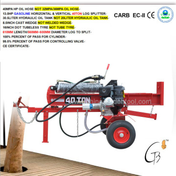 Gasoline Log Splitter, 610mm, 40ton (LS40T-B3-610mm)