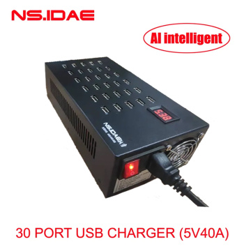 Pengecas pantas USB300W 30-port