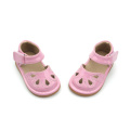 Sweet First Class Pink Hollow Squeaky Shoes Haurra