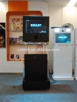 China factory directly sale digital photo printing kiosk / photo booth with 18MP camera