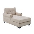 Comfortable Sleeper with Upholstered Seat Chaise Lounge