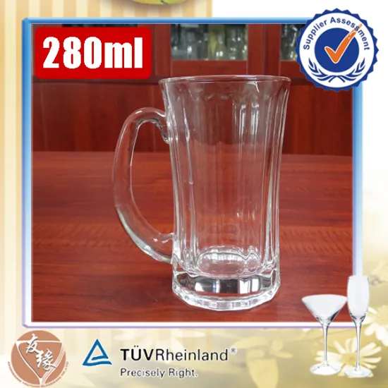 Export 10 oz tableware fancy cheap wholesale drining glass stein beer mugs