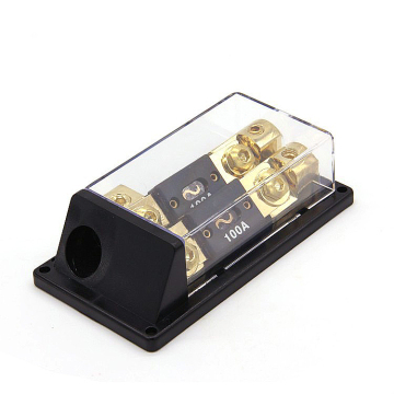 High Quality Black Gauge Auto Audio 100-200 Amp ANL 2 Fuse to ANL 2 Fuse Holder with Insulation Cover